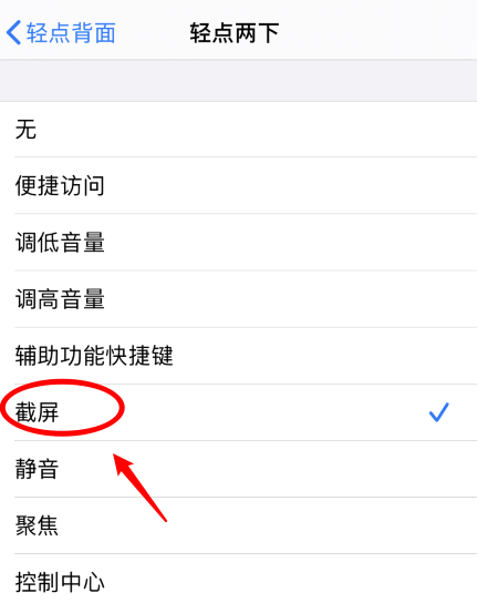 蕉岭苹果手机维修分享iPhone12如何启用双击截屏 